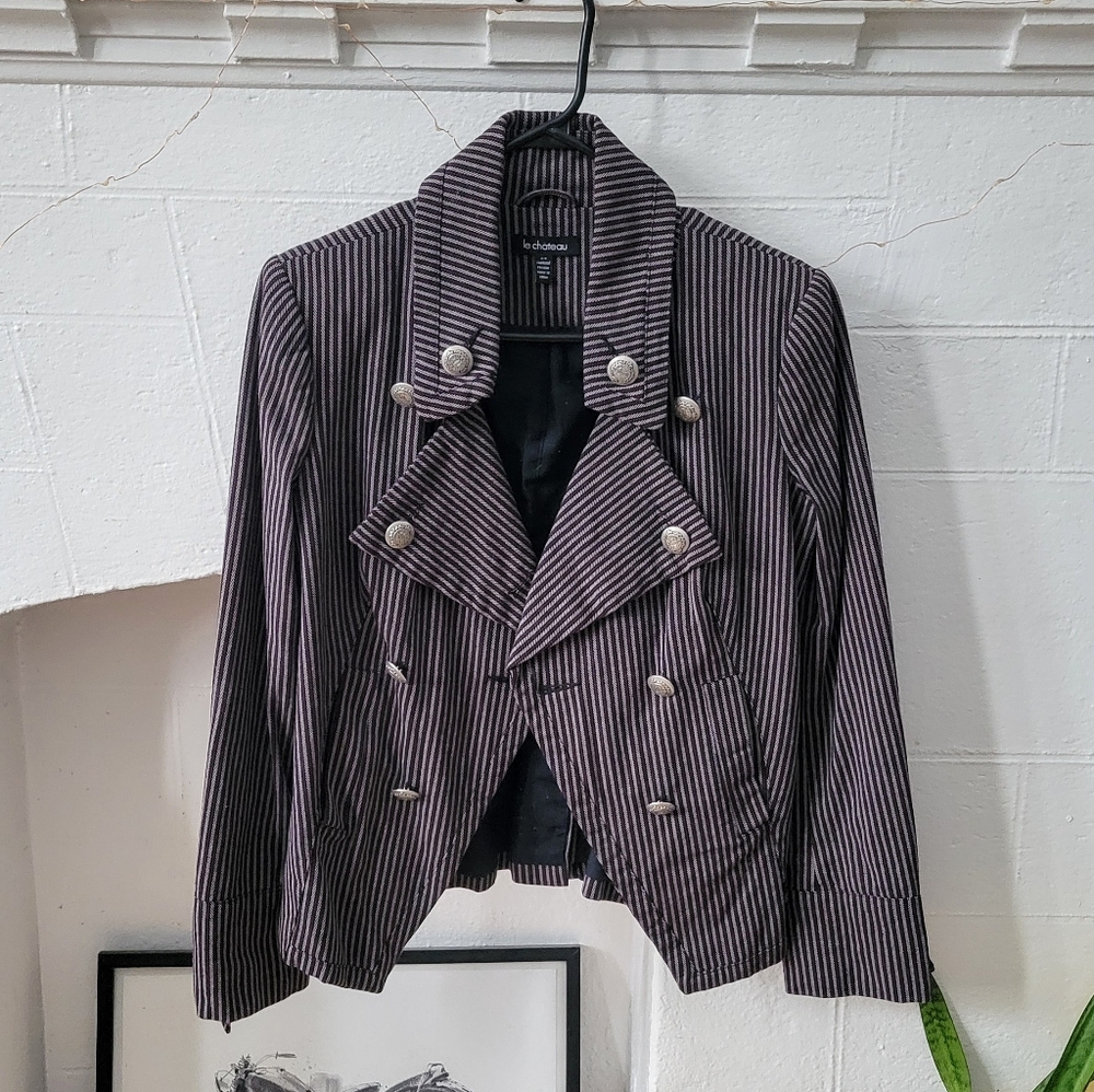 Pinstripe double-breasted blazer - sz S